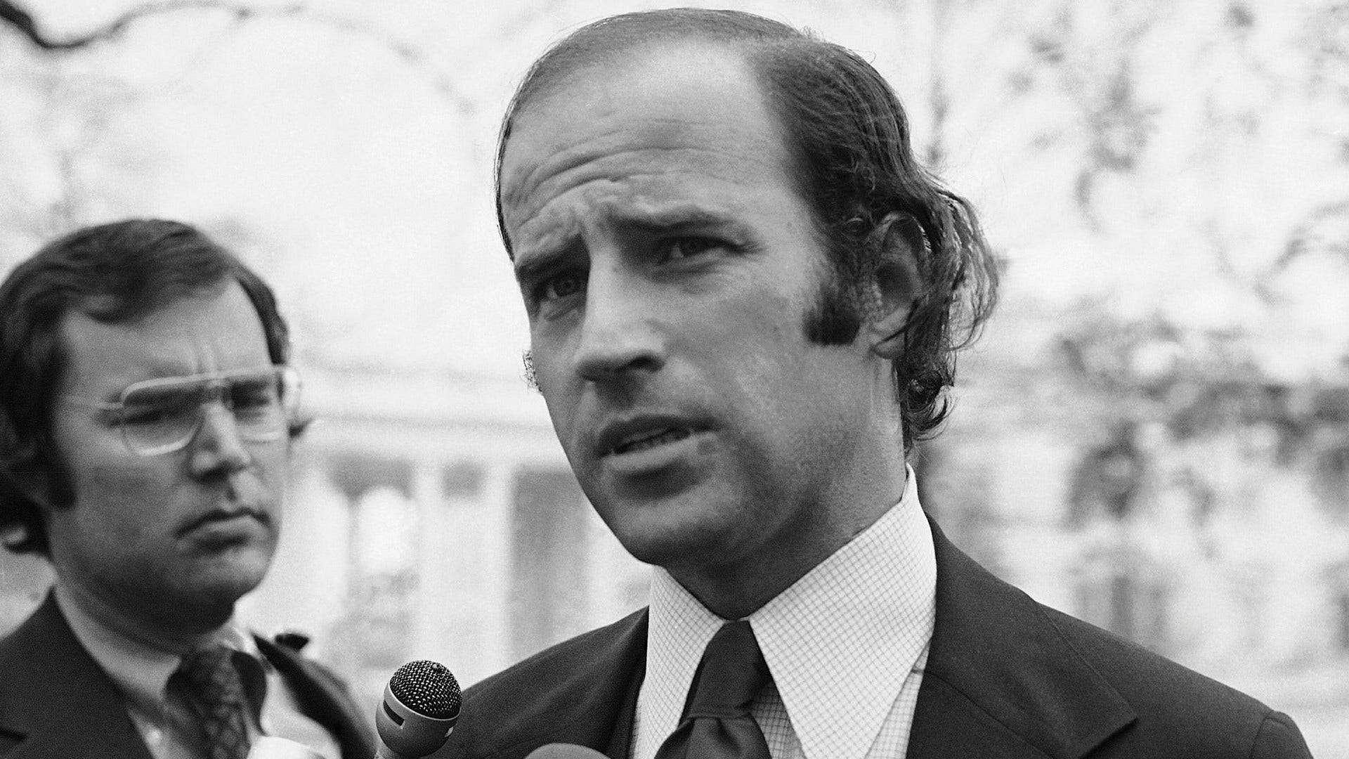 Joe Biden under valkampanjen år 1972.