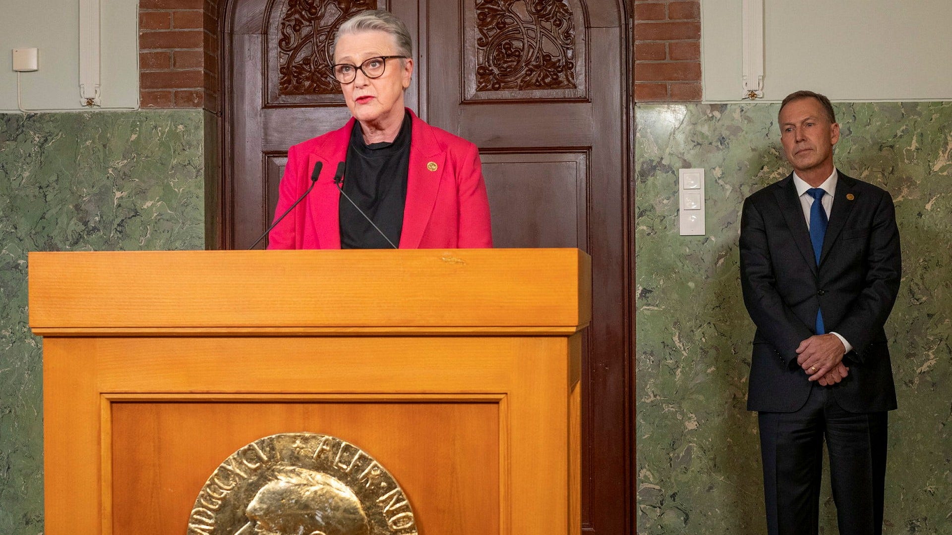 Den norska Nobelkommitténs ordförande Berit Reiss-Andersen.