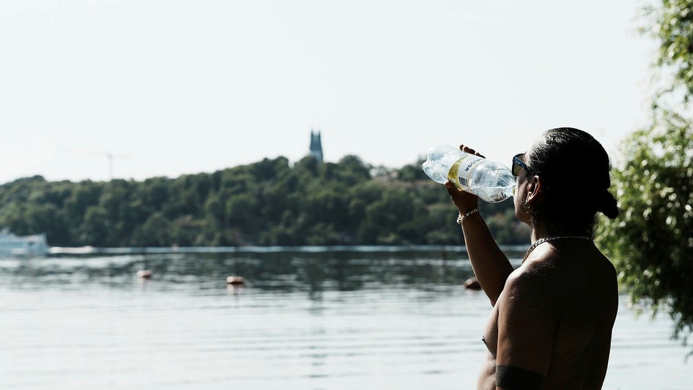 På flera platser i landet var det runt 37 grader under torsdagen.