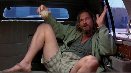 Jeff Bridges som The Dude i ”The big Lebowski”.