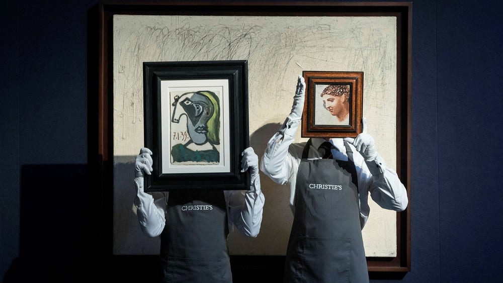 Picasso i topp bland världens auktionshus