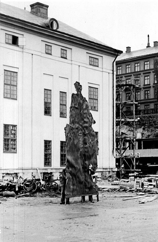 Medborgarplatsen var en av de platser som testades . Som här i november 1939.