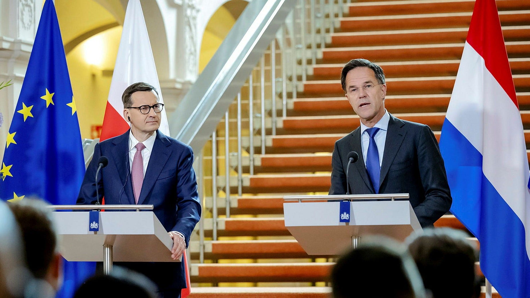 Rutte gjorde sitt uttalande i samband med en gemensam presskonferens med Polens premiärminister Mateusz Morawiecki i Haag.