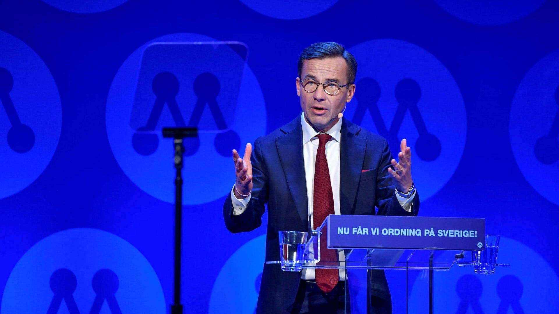 Ulf Kristersson inledde valrörelsen på Moderatstämman i Helsingborg genom att citera Churchill.