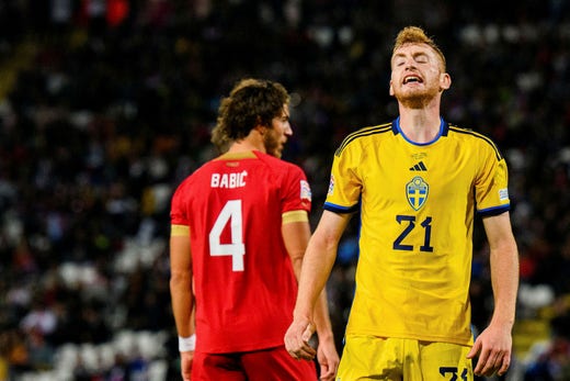 ”Vi har förlorat alldeles för mycket”, säger Dejan Kulusevski efter Sveriges sjunde nederlag på de nio senaste matcherna mot Serbien.