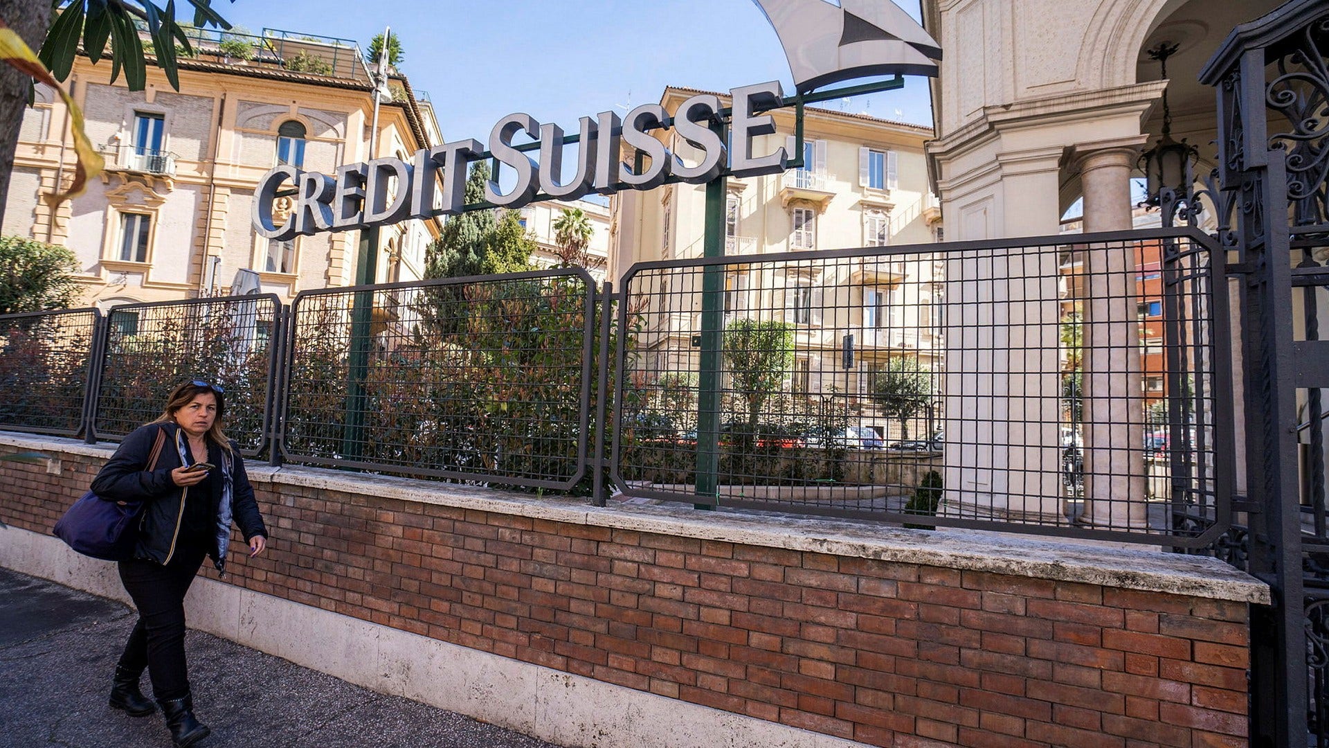 Schweiziska storbanken Credit Suisses huvudkontor i Rom.