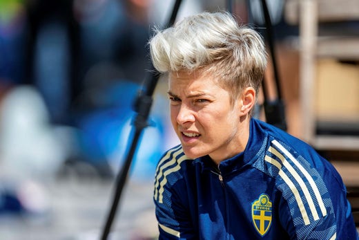 Landslagsanfallaren Lina Hurtig.