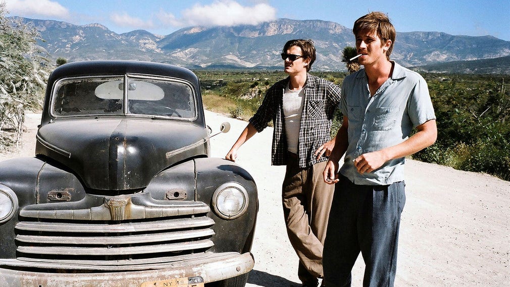 En scen från Walter Salles filmatisering av ”On the road” (2012).
