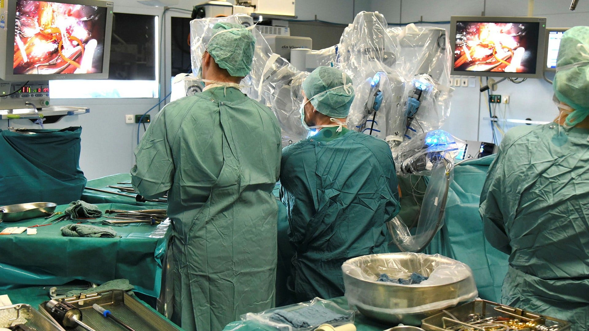 Transplantation av en njure vid universitetssjukhuset i Leipzig.