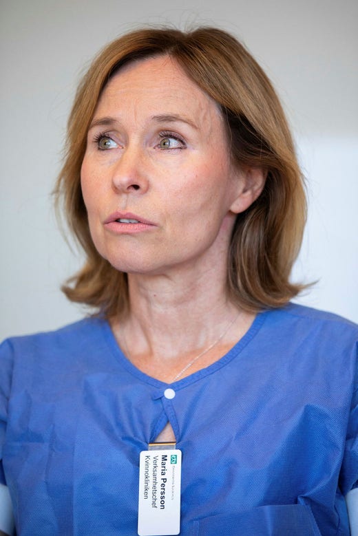 Krisen i förlossningsvården innebar en stor stress för medarbetarna och en oro för framtiden, enligt Maria Persson, chef för kvinnokliniken på Danderyds sjukhus.