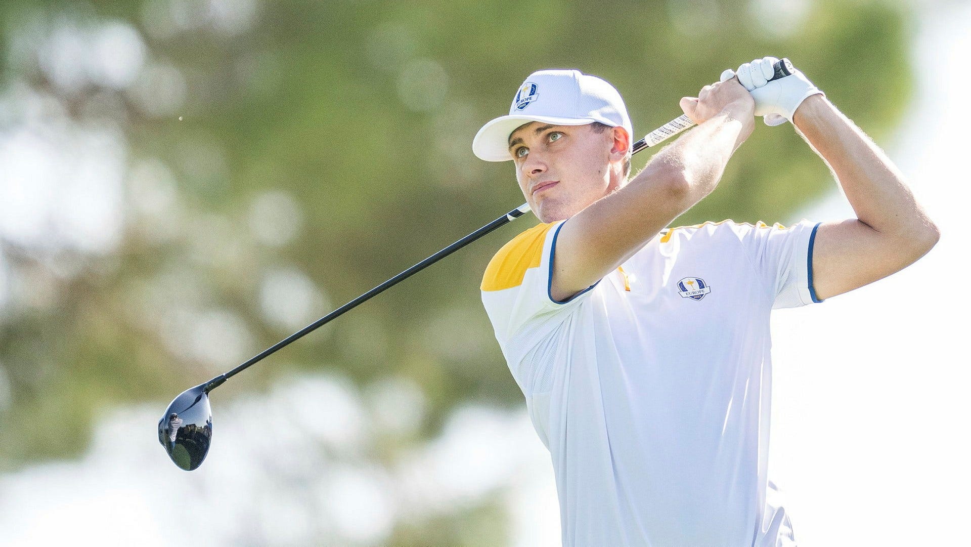 Ludvig Åberg tränar på Ryder Cup-banan utanför Rom. Han har imponerat på kaptenen Luke Donald: ”Jag tror att han låter sina klubbor sköta snacket under helgen.”
