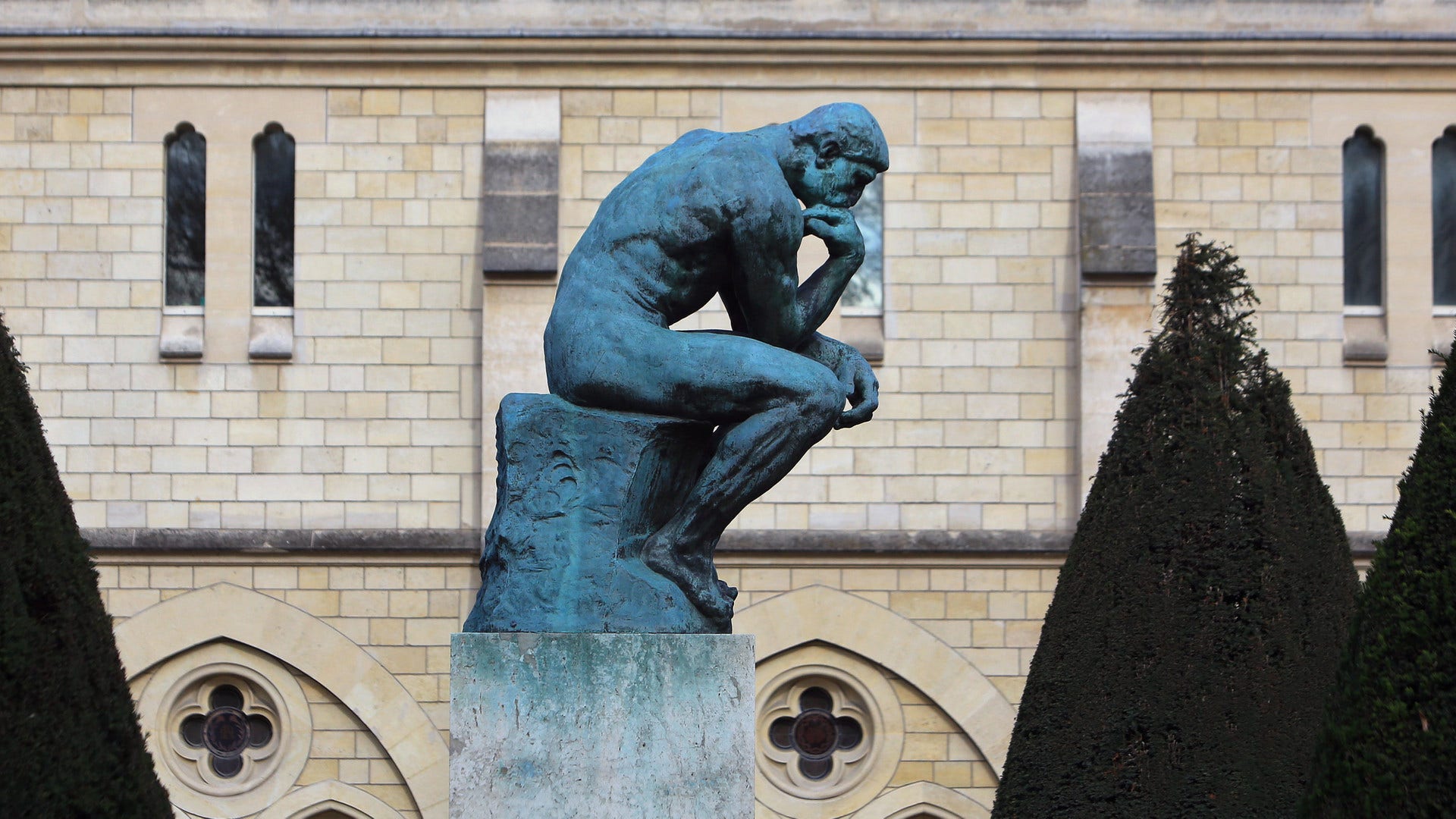 Auguste Rodins skulptur ”Tänkaren” (”Le Penseur”).