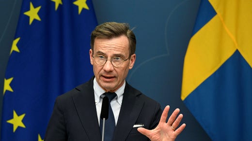 ”Det var avsiktligt”, svarar statsminister Ulf Kristersson på frågan om varför riksdagens Natobeslut ska tas nu.