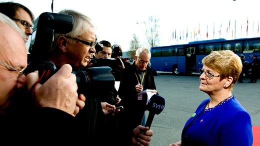 Dåvarande näringsminister Maud Olofsson (C) samlade EU-kollegorna i Umeå 2009.