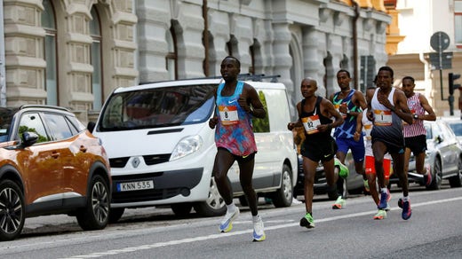 Täten alla maratona di Stoccolma.