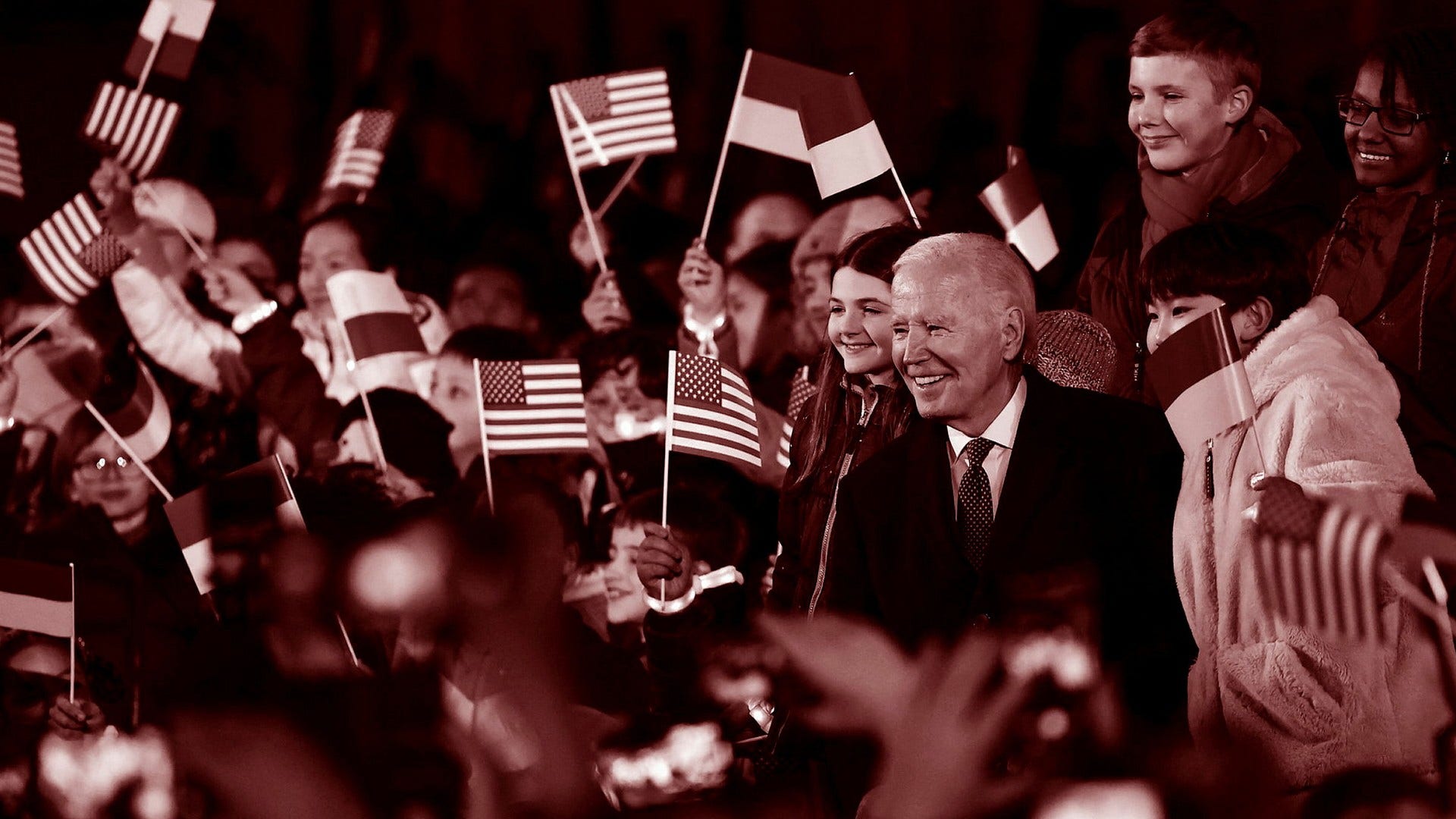 Joe Biden i Warszawa efter veckans besök i Kiev.