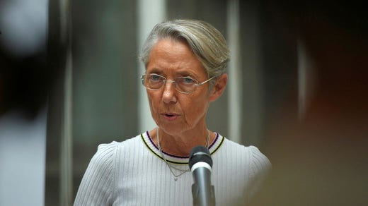 Frankrikes premiärminister Élisabeth Borne.