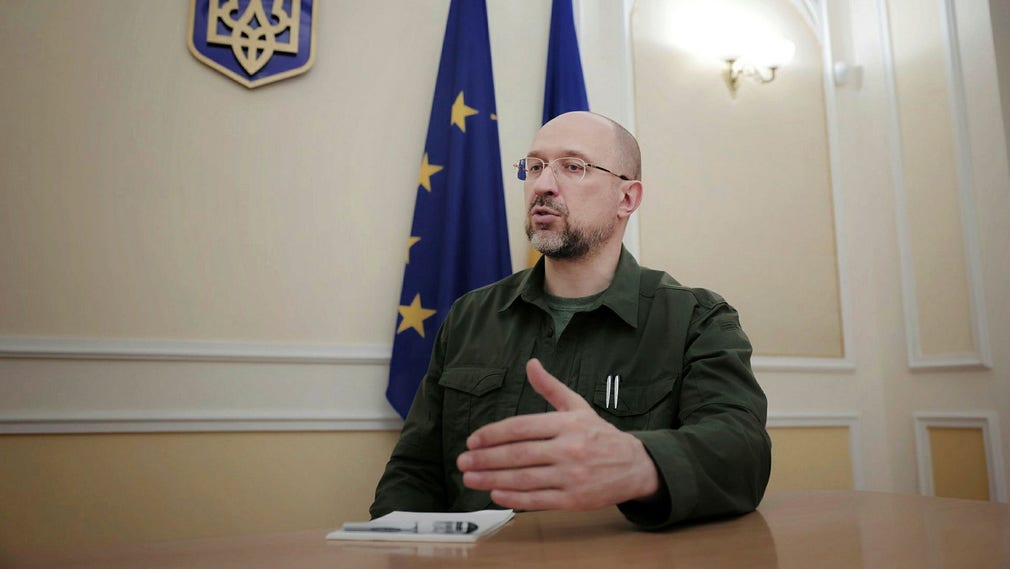 Il primo ministro ucraino Denis Gmyhal è lieto che Finlandia e Svezia desiderino aderire alla NATO.