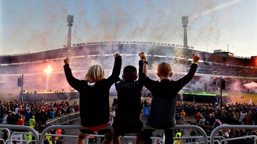 The inauguration of the Gothia Cup at Nya Ullevi 2019.