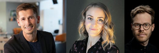 Sven Björkland, Jenny Kejerhag, Erik Abel