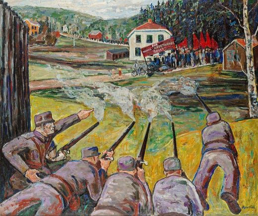 Albin Amelin, ”Arkebuseringen”, 1937