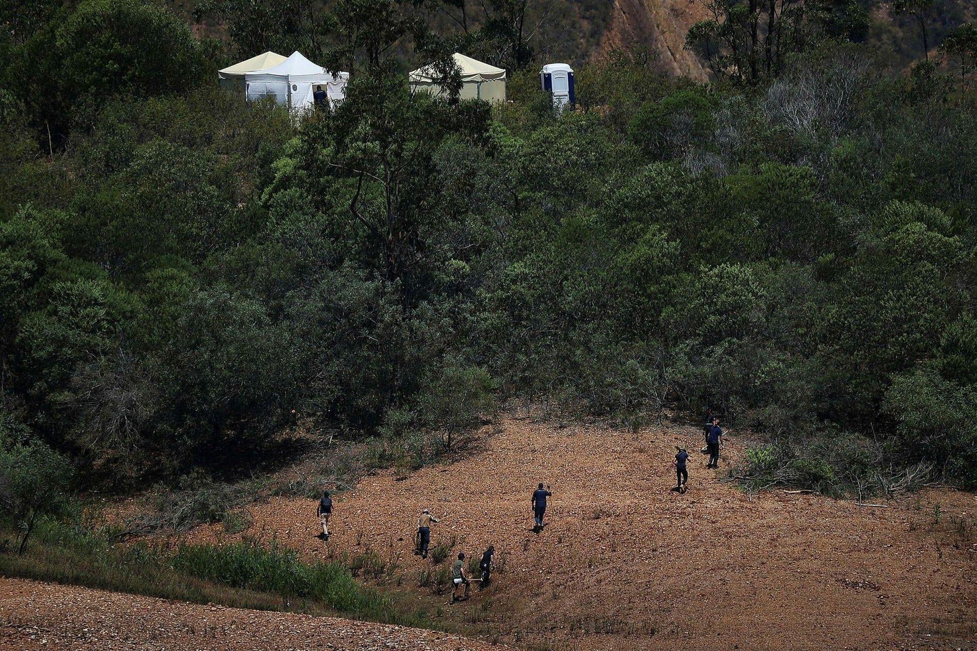 Operation search at a dam in the Algarve, southern Portugal.