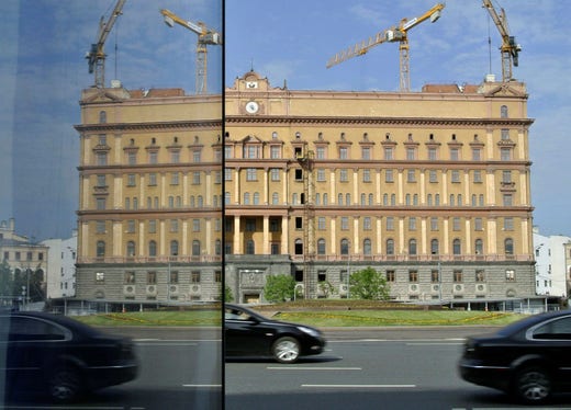 Security service FSB headquarters on Lubyanka Square in central Moscow.