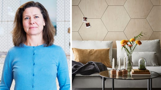 Nya kontoret liknar ett hem. ”Företag söker de mjuka värdena som tillhör ett hem, och vill samtidigt hitta en egen stil”, berättar Kicki, företagsinredare på Ikea, som hjälper företag i olika branscher att inreda sina arbetsplatser.