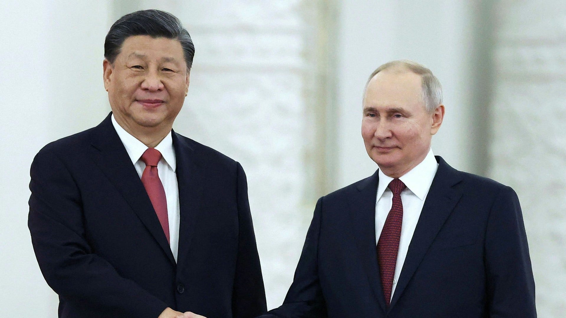 Xi Jinping och Vladimir Putin.