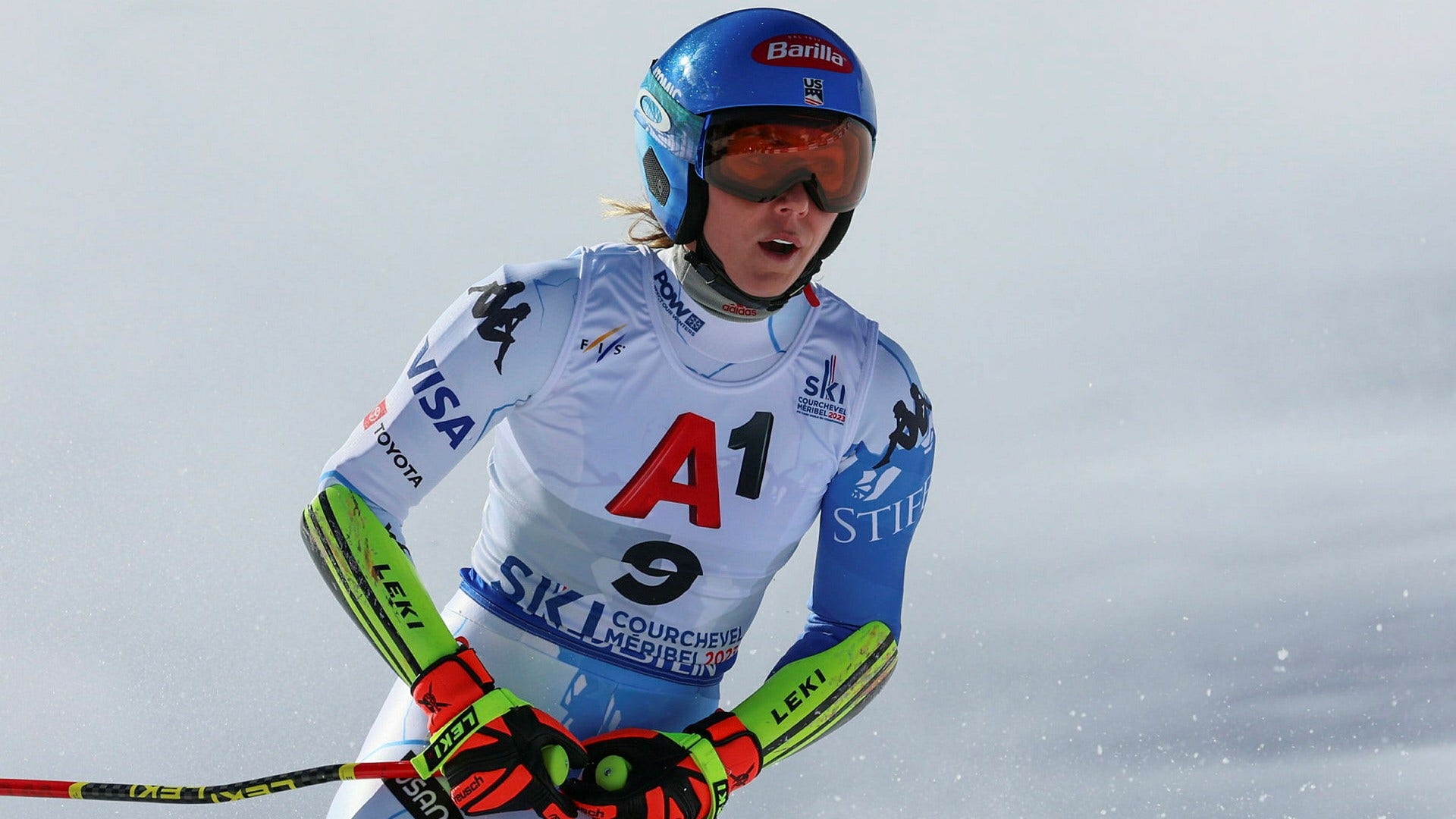 Den alpina stjärnan Mikaela Shiffrin bryter med sin tränare mitt under VM. Arkivbild.
