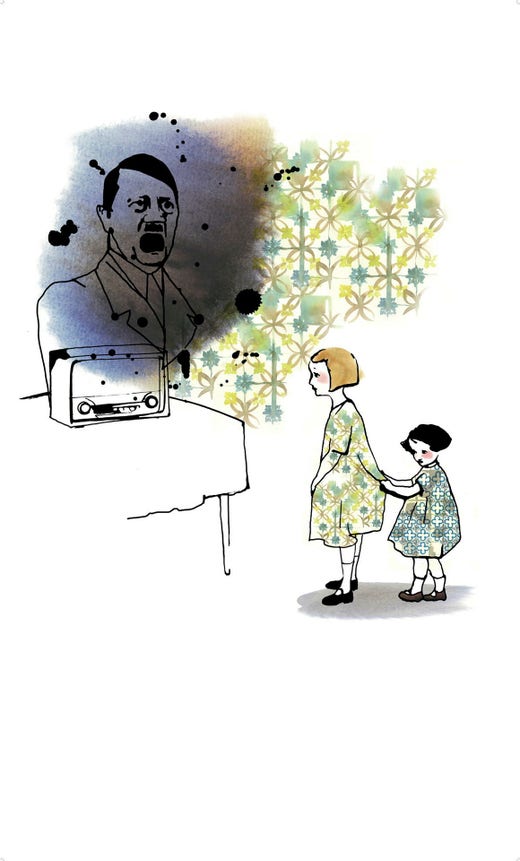 Ur Hédi Frieds barnbok ”Historien om Bodri”. Illustration av Stina Wirsén.