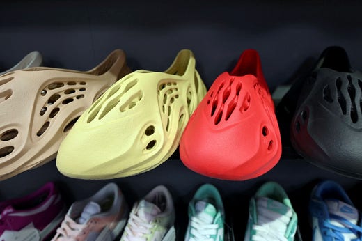 Yeezy-Score designed by Kanye West for Adidas.