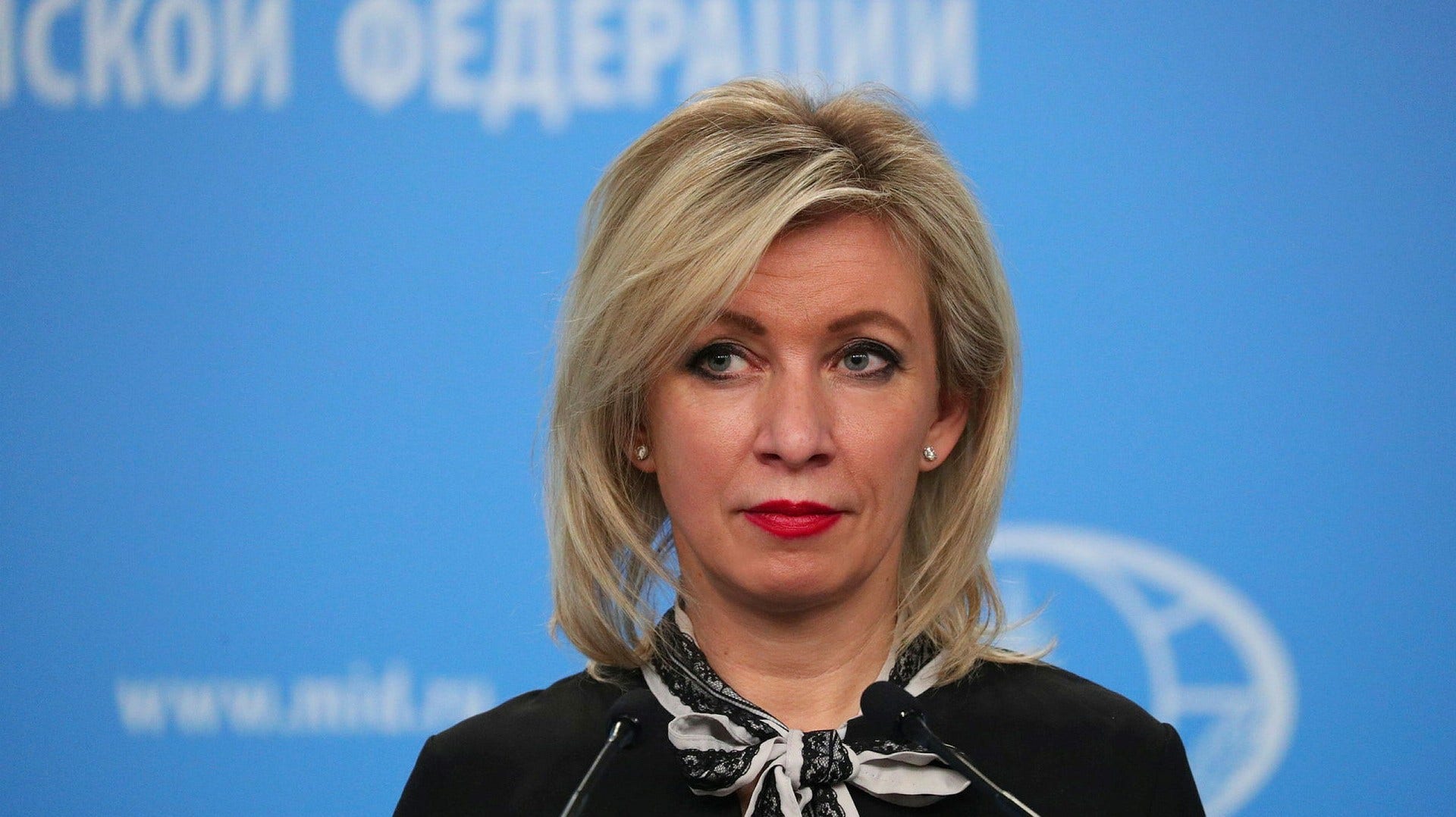 Det ryska utrikesdepartementets talesperson Maria Zacharova.