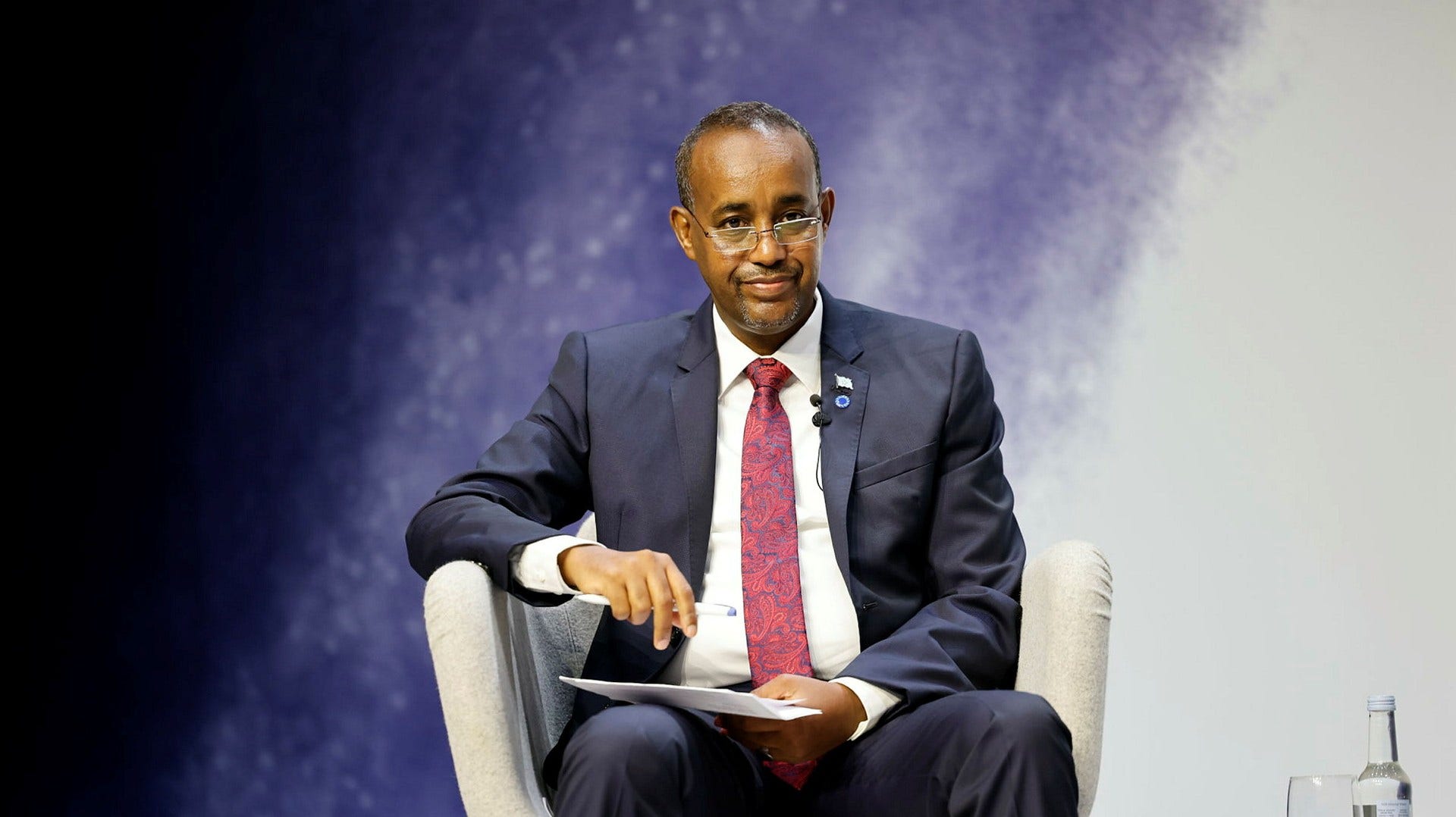 Mohamed Hussein Roble i London, juli 2021.