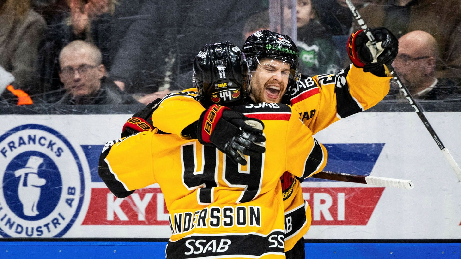 Luleås Brendan Shinnimin och Jonathan Andersson.