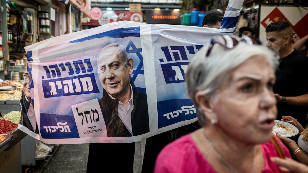 Netanyahu på väg tillbaka i koalition med extremnationalister i Israel