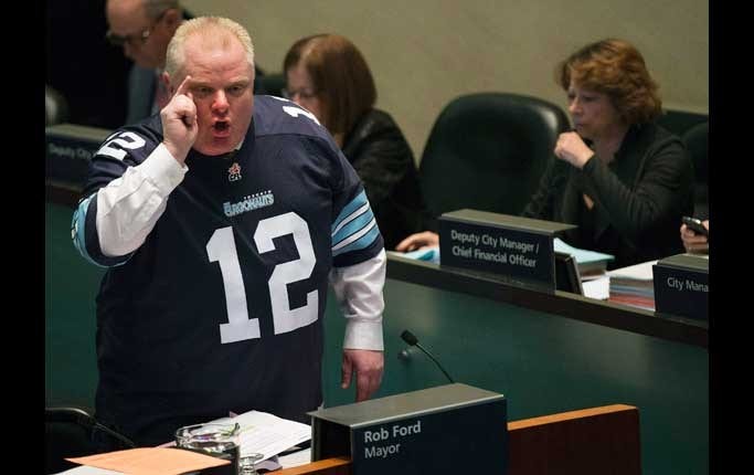 Torontos borgmästare, Rob Ford.