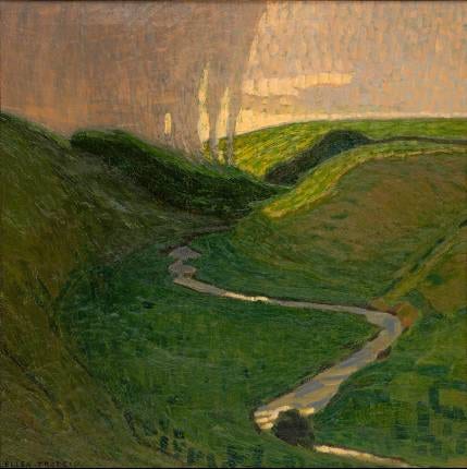 ”En regnskur” av Ellen Trotzig 1911.