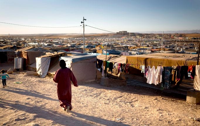 Flyktinglägret Domis i Kurdistan för drygt ett år sedan, med tusentals syriska flyktingar som flytt kriget i Syrien.