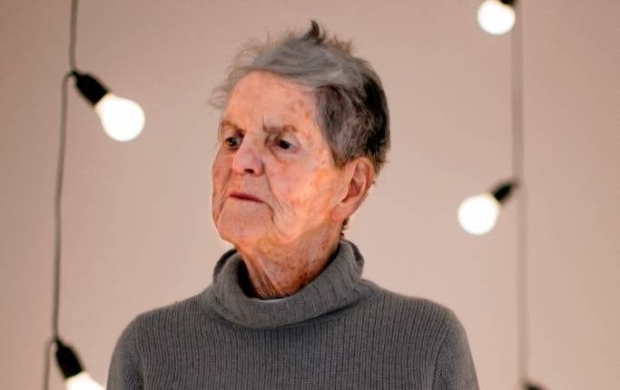 Elaine Sturtevant på Moderna museet 2012.