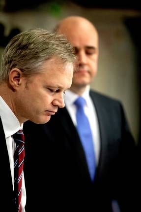 Försvarsminister Sten Tolgfors tvingades avgå i mars 2012.