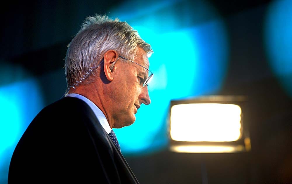 Carl Bildt på Moderaternas Valvaka