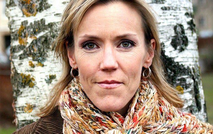 Författaren Åsa Larsson skildrar Lappland i sina deckare.