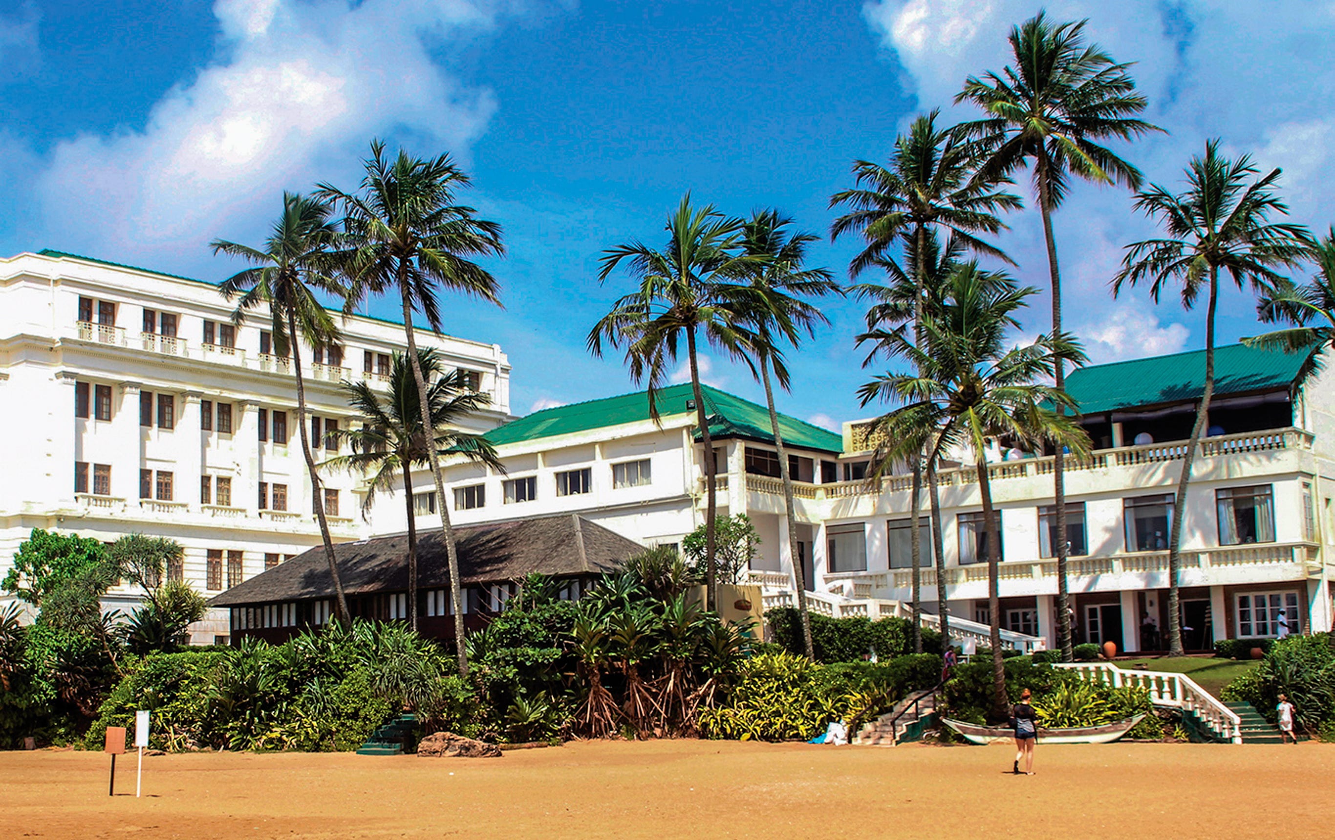 Stranden Mount Lavinia och hotellet med samma namn.