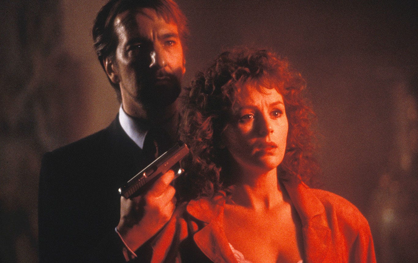 Alan Rickman och Bonnie Bedelia i ”Die Hard” 1988.