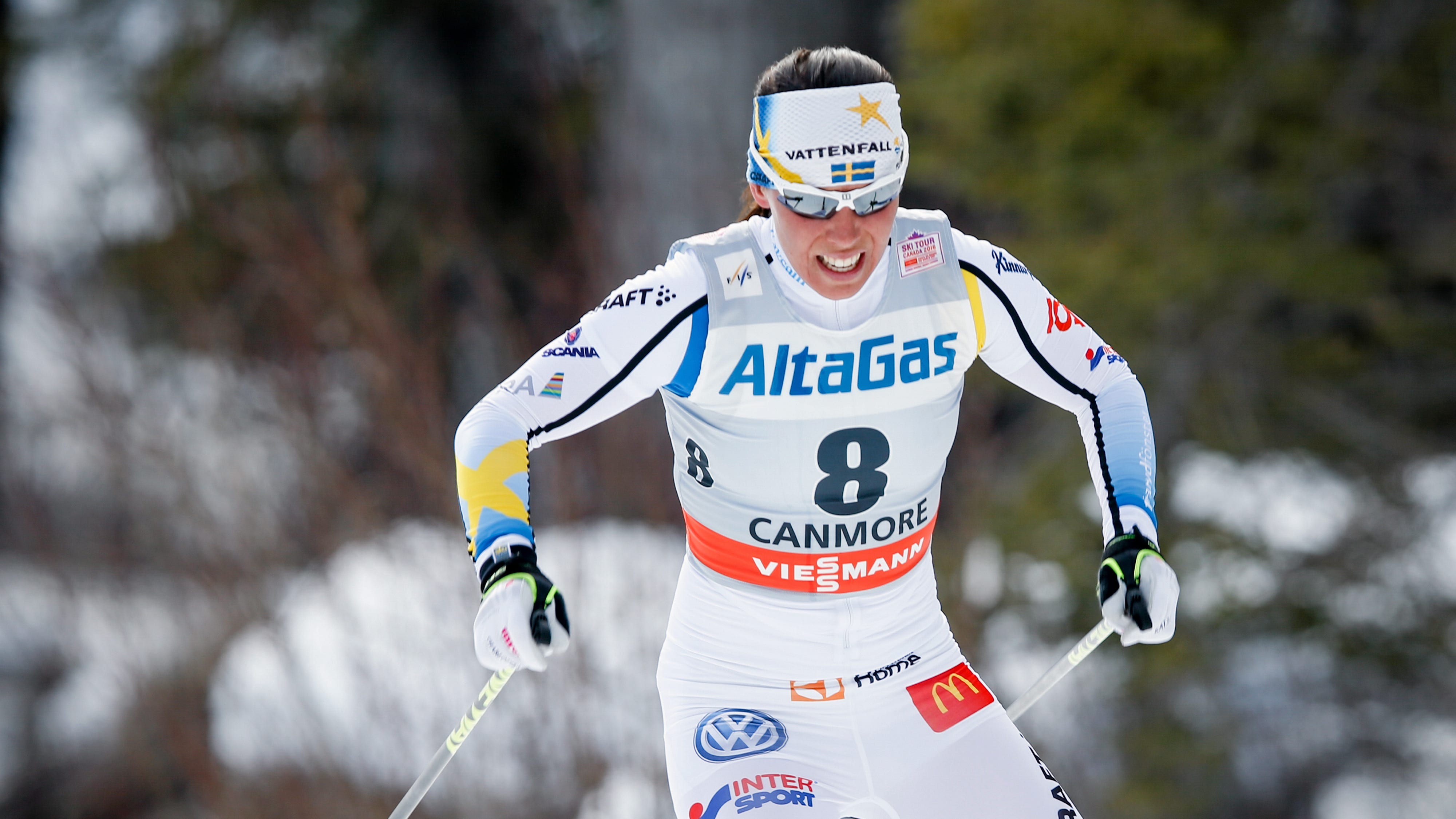 Charlotte Kalla är en av få svenska stjärnor utan astma.