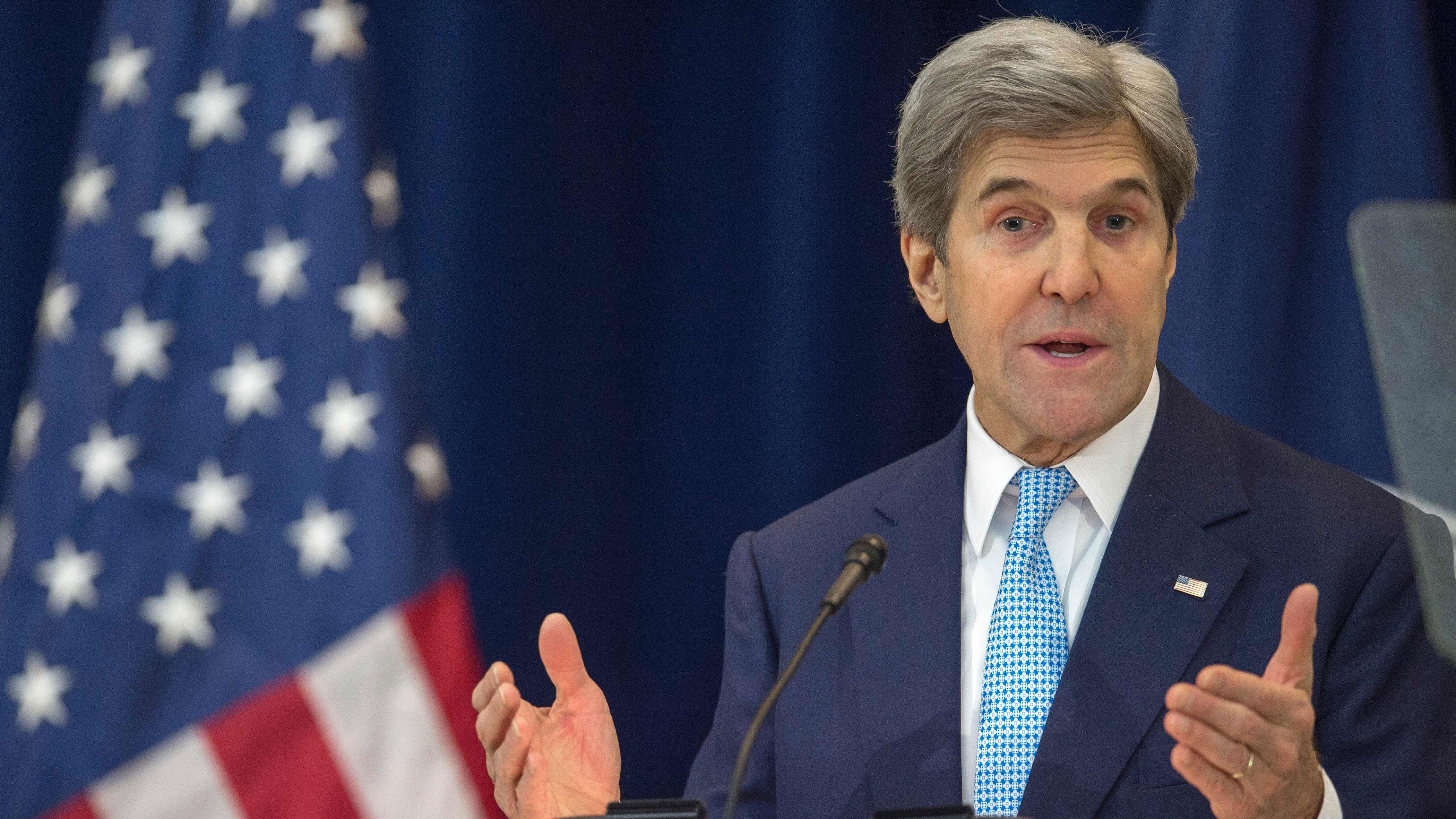 USA:s utrikesminister John Kerry markerade på onsdagen med skärpa mot det han ser som aktivt agerande från Israels sida för att fjärma sig från en tvåstatslösning i frågan om Palestinas framtid.