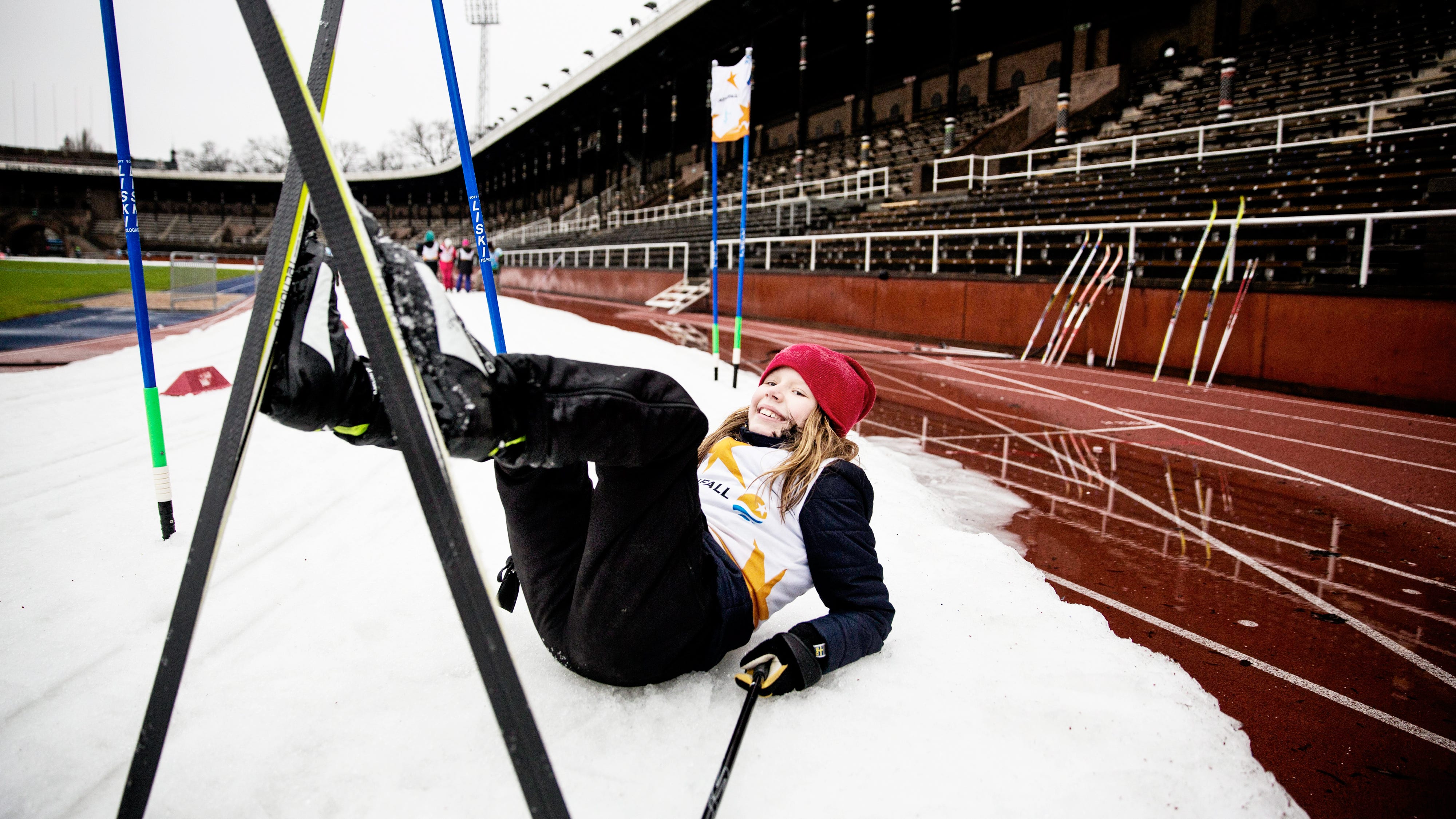 ”Jätteskoj. Och så blött och jobbigt, men mest roligt. Jag vill åka mera”, säger Lina Norén, 10 år.