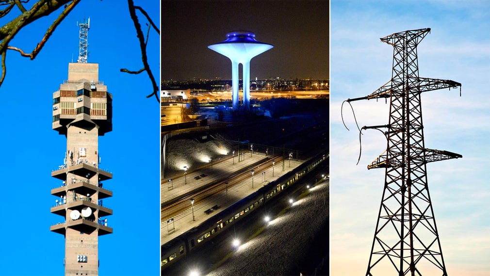 Känslig infrastruktur: kommunikation, vattenförsörjning och elförsörjning.