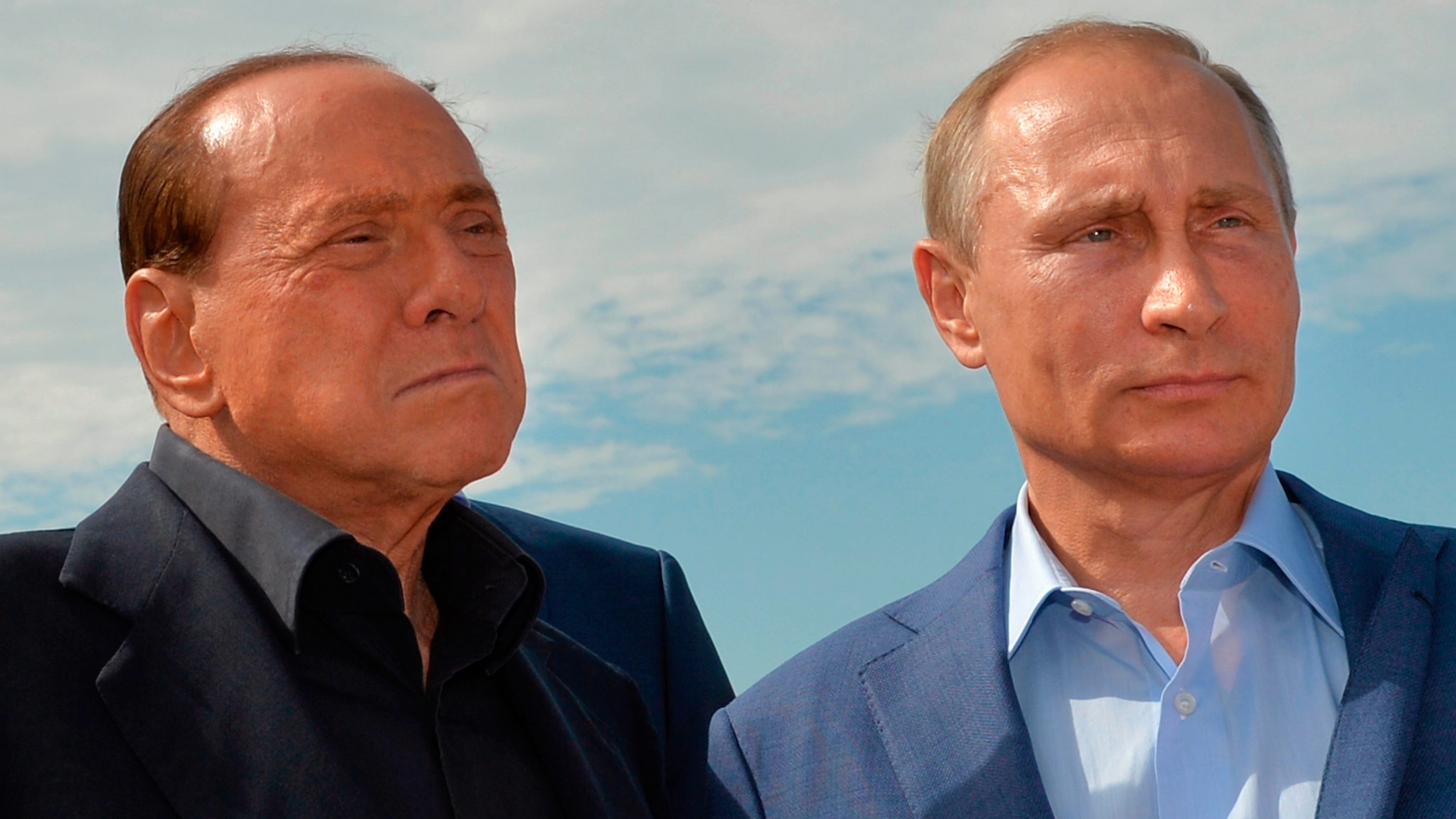 Silvio Berlusconi och Vladimir Putin.